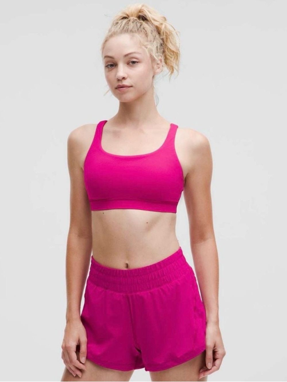 Lululemon Fuschia Pink Energy Sports Bra Size 8